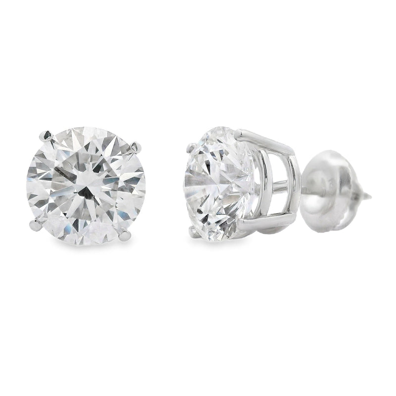 Bids.com 4.40ct Lab Grown Diamond Stud Earrings 14KT White Gold Earrings