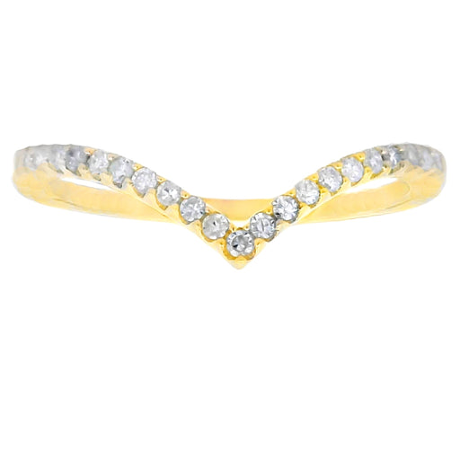 Bids.com .14ct Diamond Fashion band rings 14KT Yellow Gold Rings