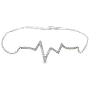 Bids.com .10ct Diamond Bracelet 14KT White Gold Bracelets