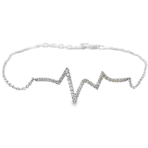 Bids.com .10ct Diamond Bracelet 14KT White Gold Bracelets