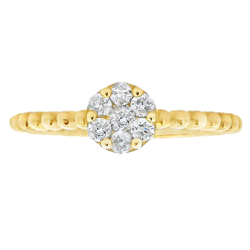 Bids.com Natural .25ct Diamond Ring 10KT Yellow Gold Rings
