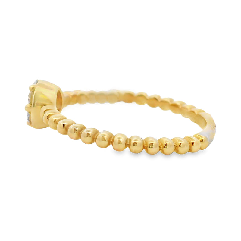 Bids.com Natural .25ct Diamond Ring 10KT Yellow Gold Rings