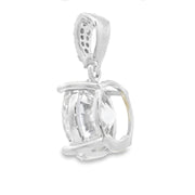 Bids.com 4.00ct Moissanite Pendant Sterling Silver Pendants