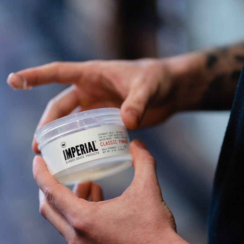 Imperial Barber Products Classic Pomade - 6oz Hair Styling Black
