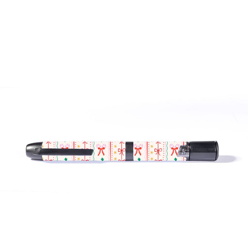 Peelz Holly Jolly Ribbon InPen - Smart Insulin Pen Sticker - Pump Peelz Peelz/Stickers