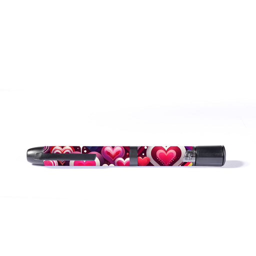Peelz Sparkly Hearts InPen - Smart Insulin Pen Peelz/Stickers