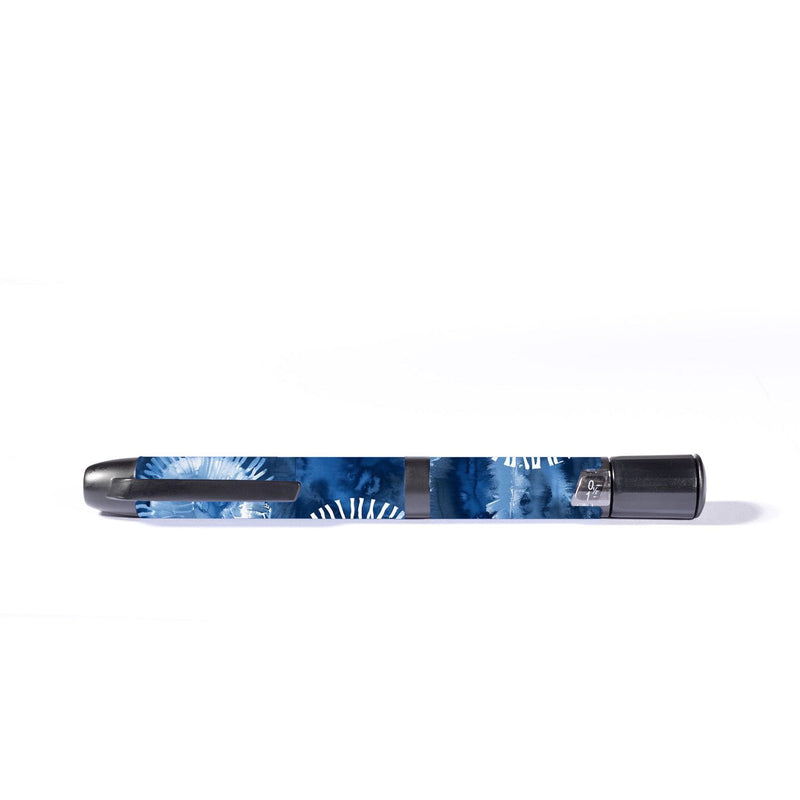 Peelz Monochrome Blue Tie Dye InPen - Smart Insulin Pen Peelz/Stickers