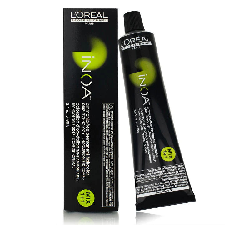 Loreal Loreal Professionnel Paris Inoa 1/1N Black No Ammonia Permanent Hair Color 2.1 O Hair Color White Smoke
