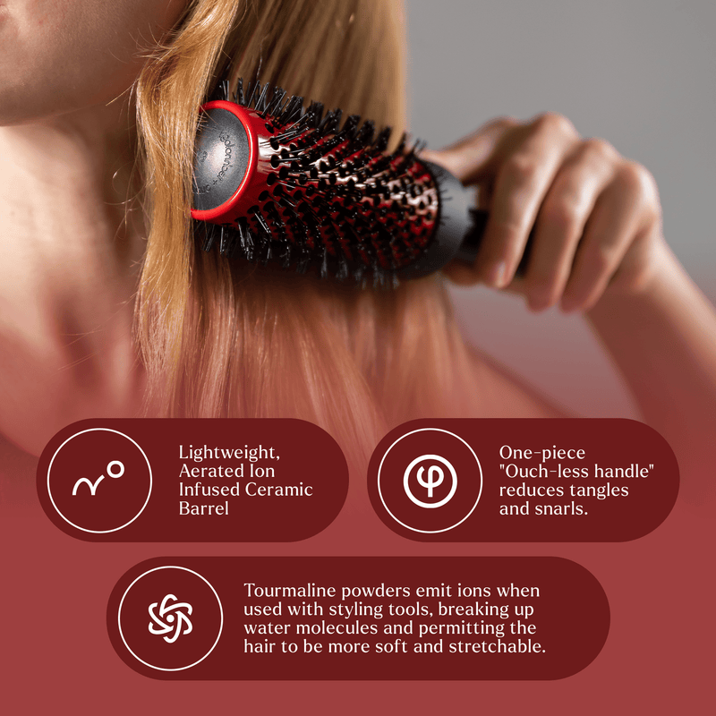 TheSalonGuy Ion Infused Ceramic Round Brush 2.5" TheSalonGuy Haircare