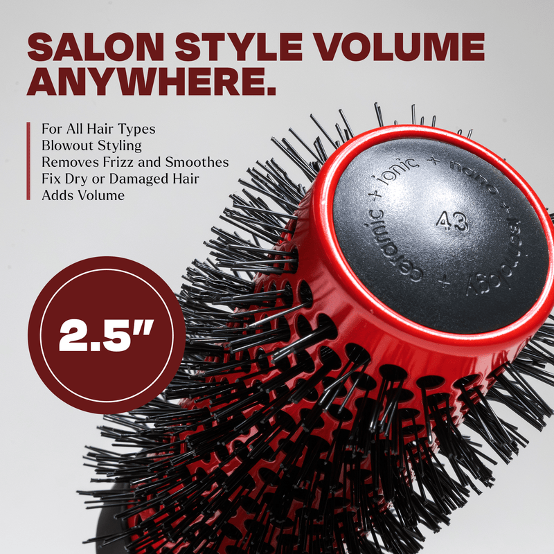 TheSalonGuy Ion Infused Ceramic Round Brush 2.5" TheSalonGuy Haircare