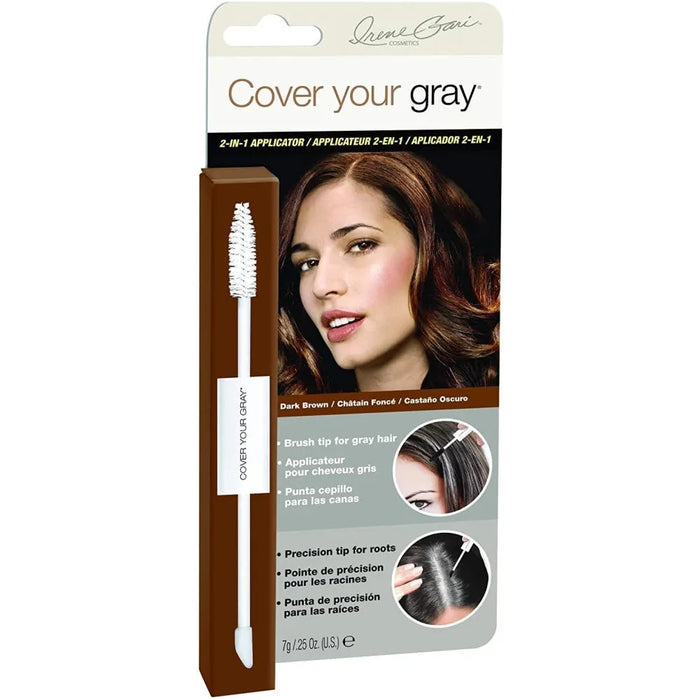 Irene Gari Cover Your Gray for Women 2in1 Hair Color Touch up Wand  0.25 Oz