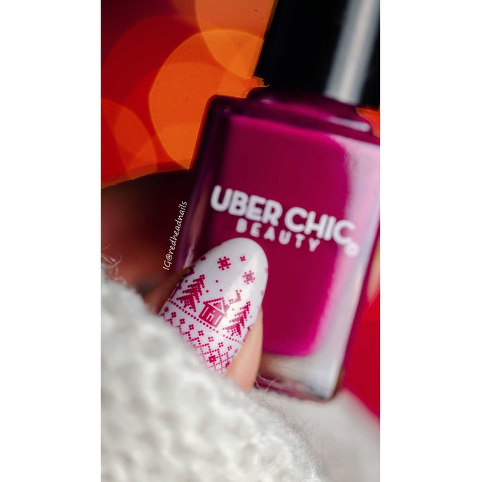 Uberchic Beauty Lady Of Burgundy   Stamping Polish