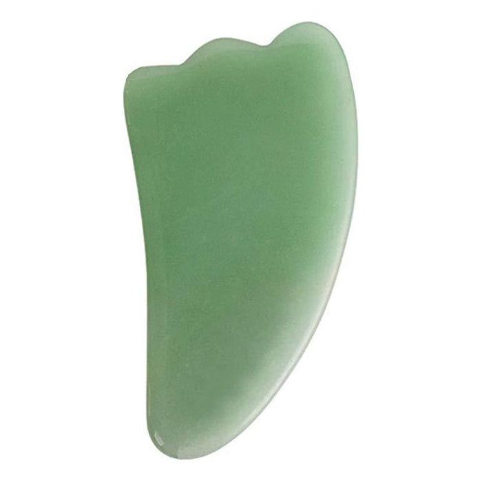 ZAQ Skin & Body - Jade Gua Sha Fin Shaped Tool, Body Facial Massage Scraping