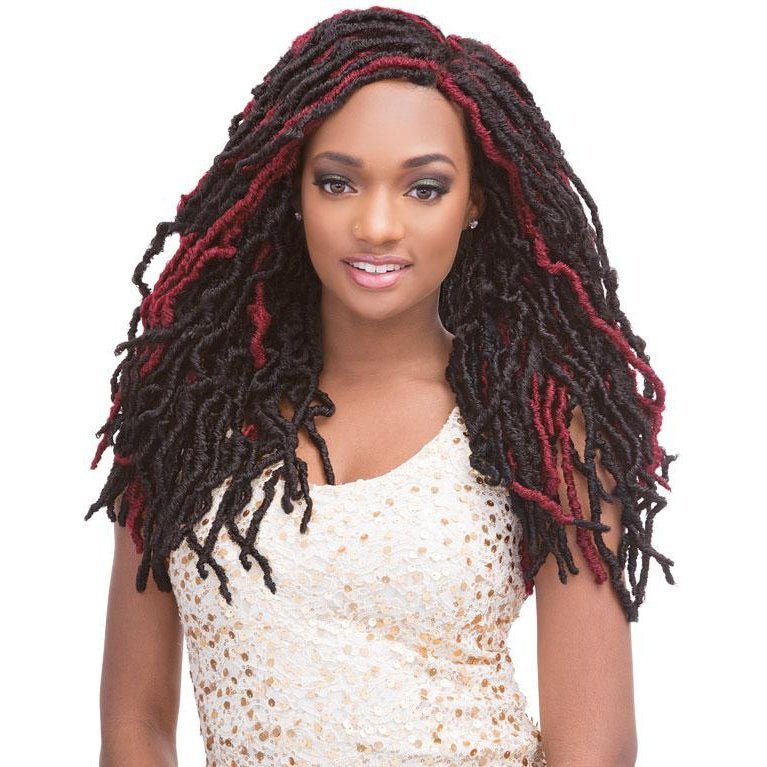 VIP Extensions Janet Collection 2X Mambo Natural Born Locs 18" Kanekalon Hair Weaving/Braiding