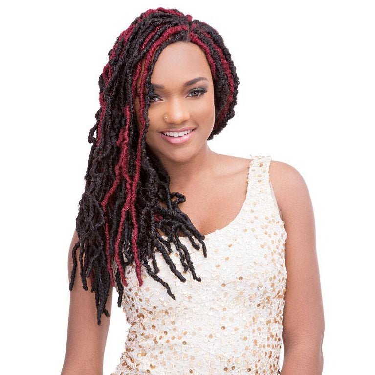 VIP Extensions Janet Collection 2X Mambo Natural Born Locs 18" Kanekalon Hair Weaving/Braiding