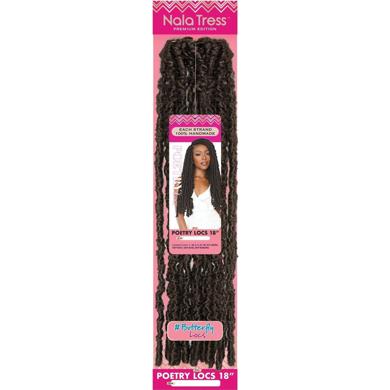 VIP Extensions Janet Collection Nala Tress Premium Edition Poetry Locs 18" Kanekalon Hair Weaving/Braiding