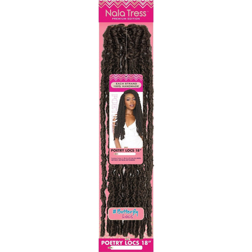 VIP Extensions Janet Collection Nala Tress Poetry Locs, 18" Hair Extension Dark Slate Gray 1,1B,2,4,27,OET1B/BURG,OET1B/30,OET1B/27