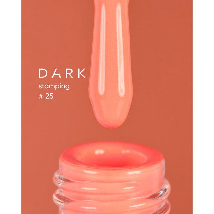 nbmsupply DARK STAMPING POLISH NEON PEACH №25, 8 ML  Article : S025