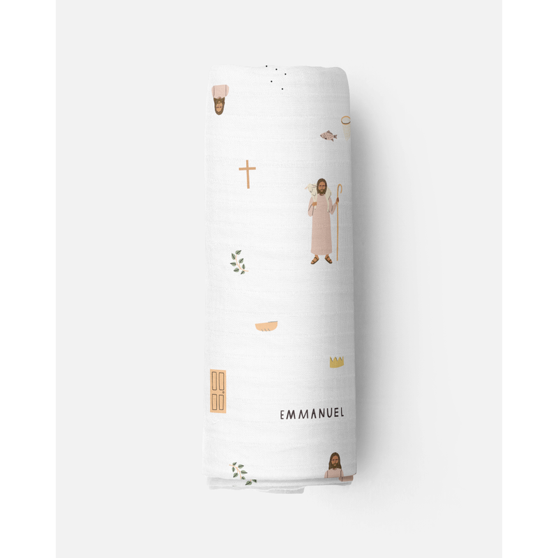 Be A Heart Jesus Muslin Swaddle Baby Blanket Swaddle