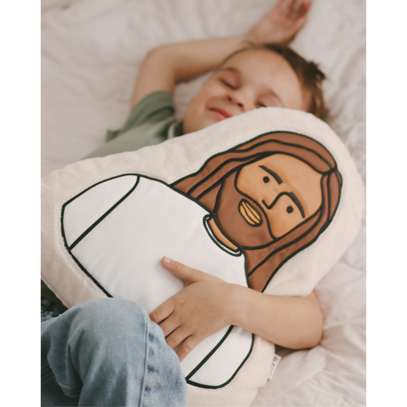Be A Heart Jesus Pillow throw pillow