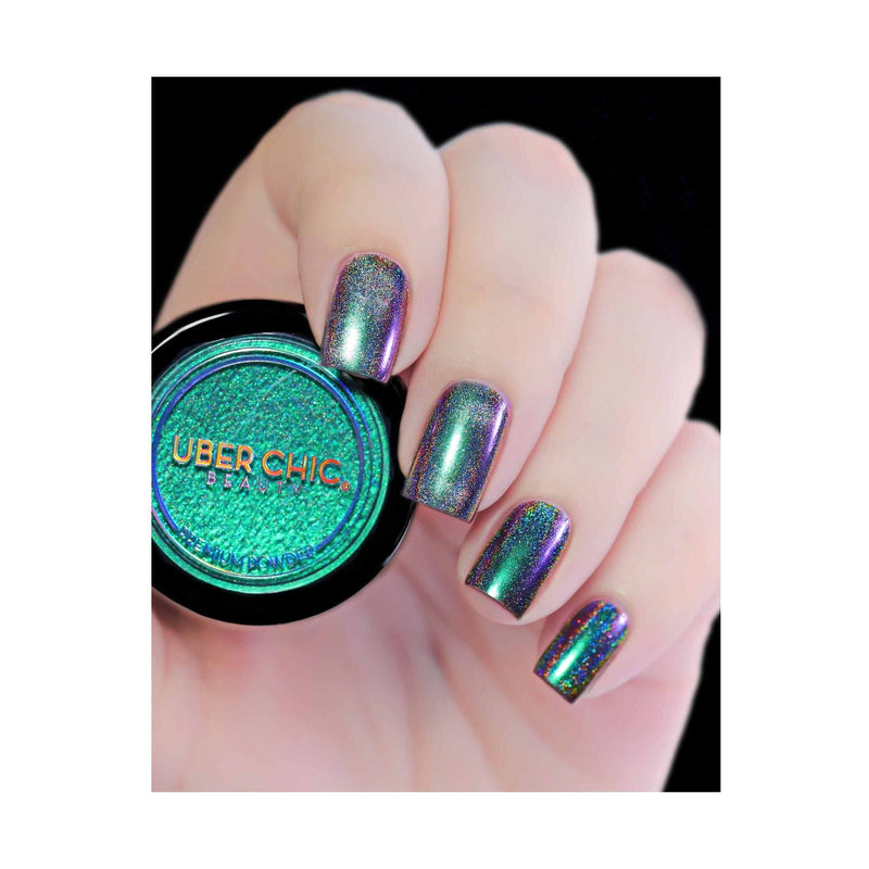 UberChic Beauty Chameleon Holographic Nail Powder: Jewel of the Nile Powder