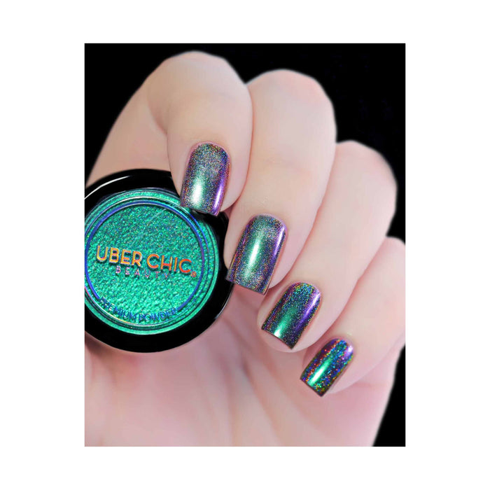 Uberchic Beauty Chameleon Holographic Nail Powder: Jewel Of The Nile