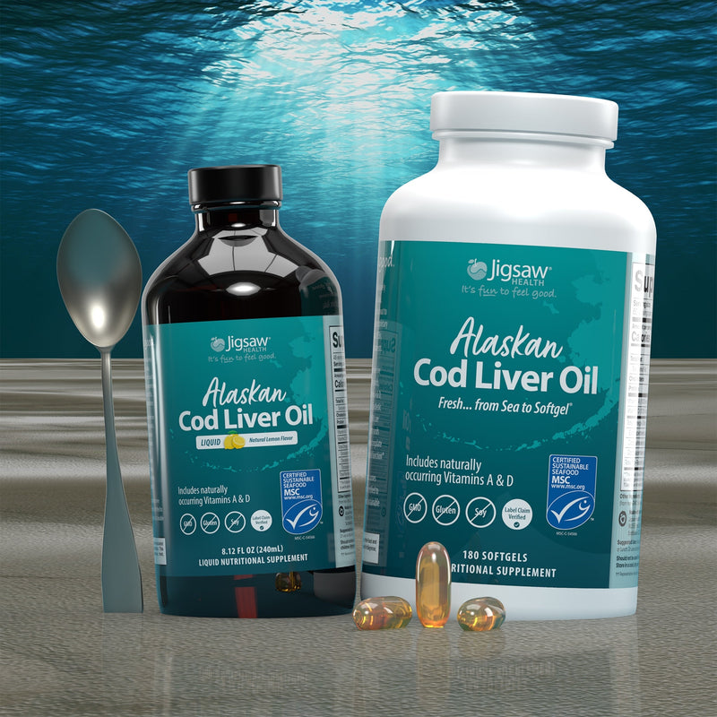 Jigsaw Health Jigsaw Alaskan Cod Liver Oil™ Supplements