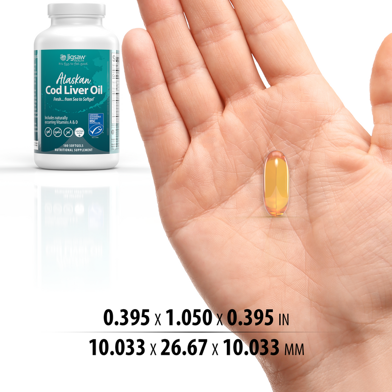 Jigsaw Health Jigsaw Alaskan Cod Liver Oil™ Supplements
