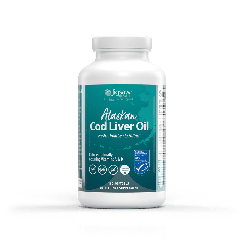 Jigsaw Health Jigsaw Alaskan Cod Liver Oil™ Supplements