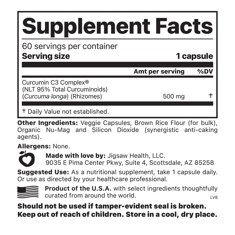 Jigsaw Health Jigsaw Curcumin C3 Complex® Supplements