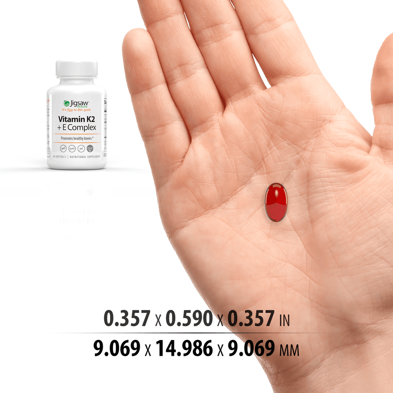 Jigsaw Health Vitamin K2 + E Complex Supplements