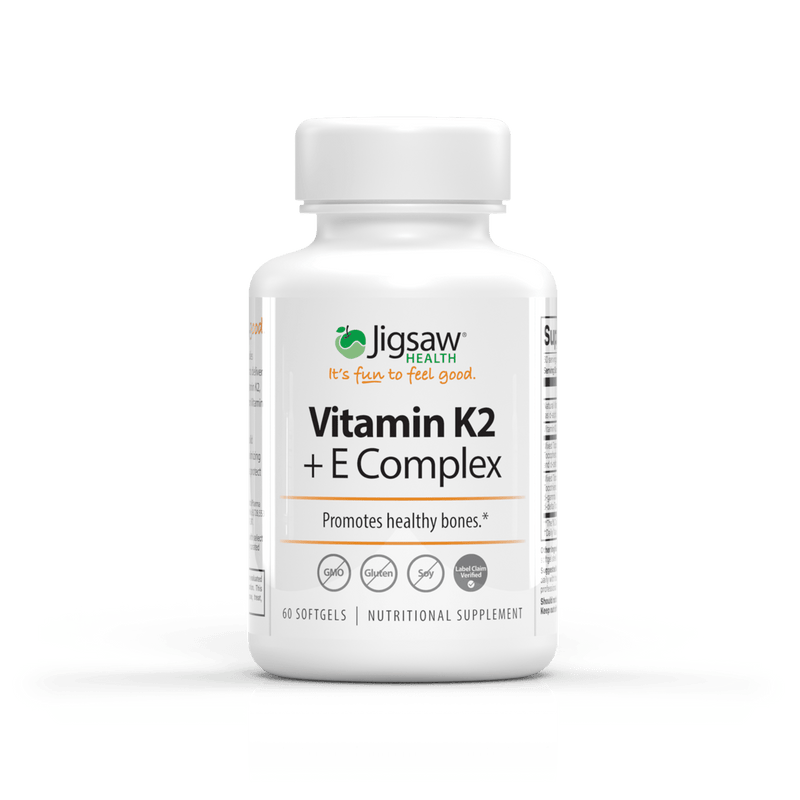 Jigsaw Health Vitamin K2 + E Complex Supplements