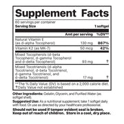 Jigsaw Health Vitamin K2 + E Complex Supplements