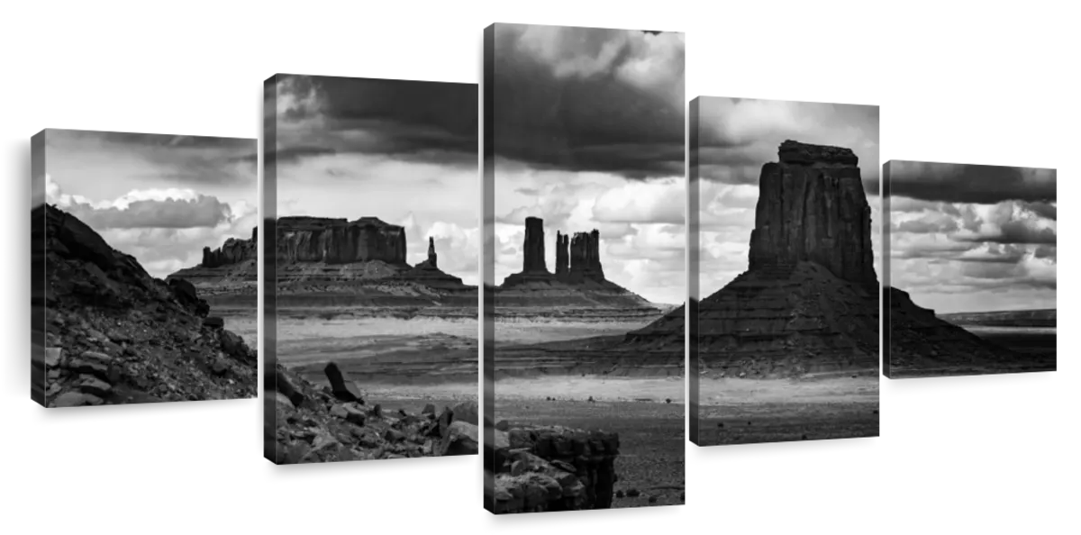 BW Monument Valley National Park Wall Art