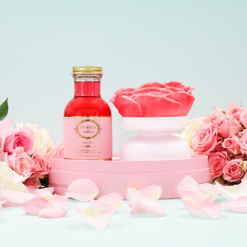 Spongellé Jude Rose Floret Diffuser | Florica Home Fragrance