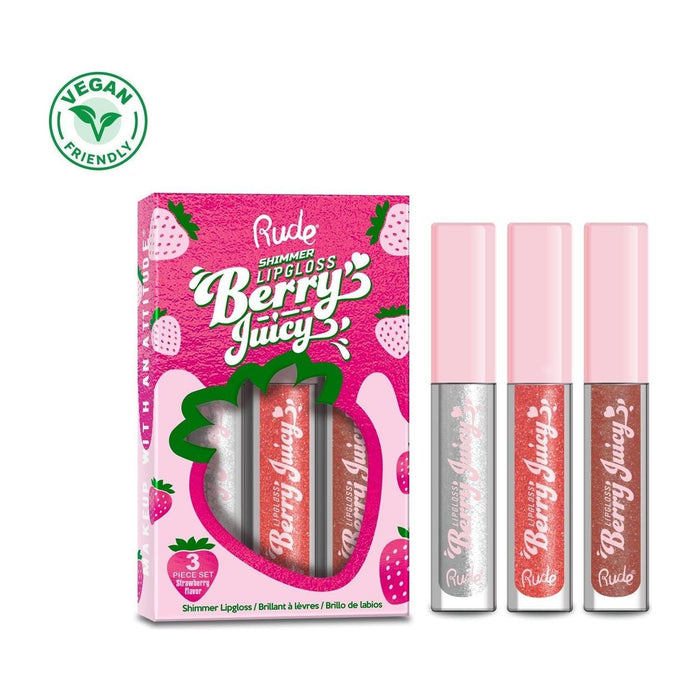 Rude Cosmetics - Rude Cosmetics - Berry Juicy Lip Gloss Set Shimmer