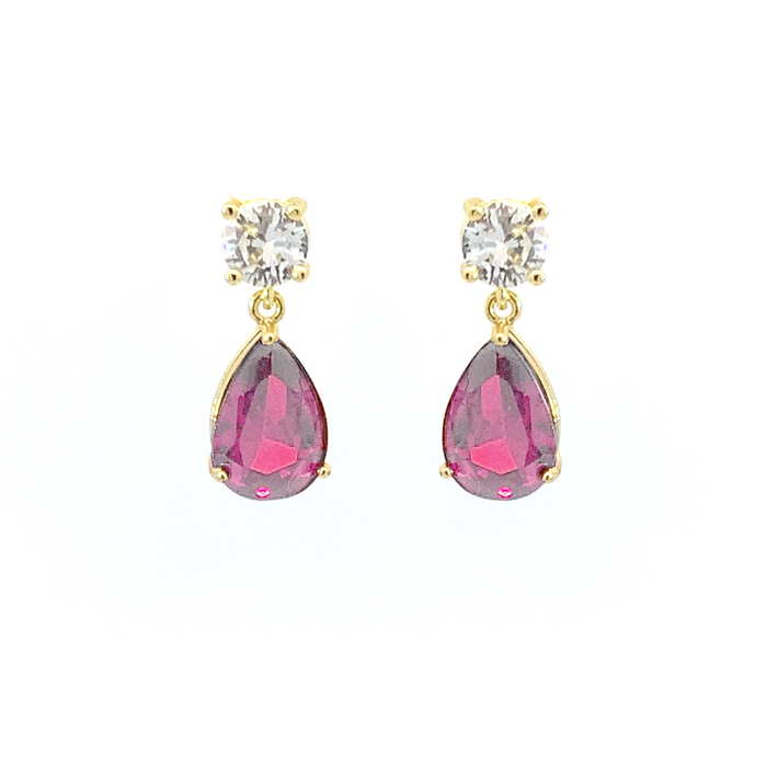 July Birthstone Pear Drop Earrings