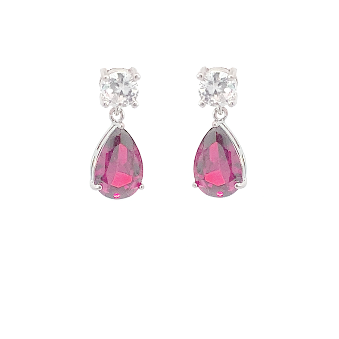 July Birthstone Pear Drop Earrings