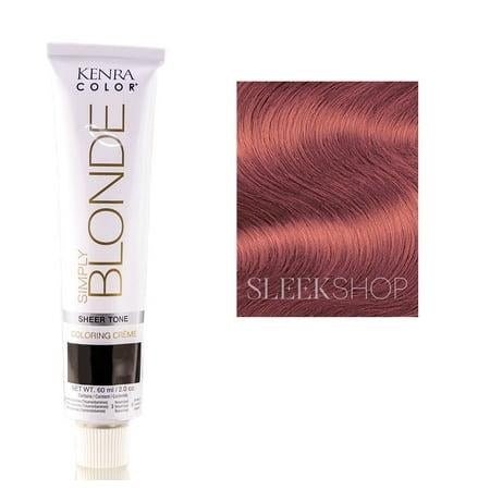 VIP Extensions Kenra Color Simply Blonde Sheer Tone Coloring Creme Rose Hair Care