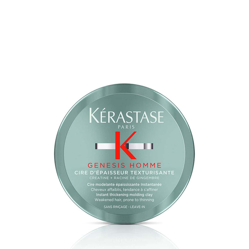 Nava Beauty Kerastase Genesis Homme Cire D'ÉepaissEeur Texturisante Wax Pomade 2.5 OZ White Smoke