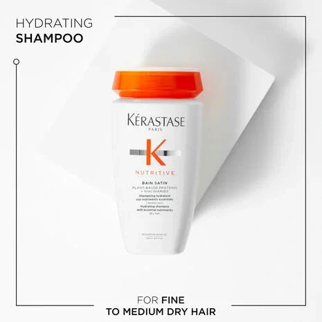 Nava Beauty Kerastase Nutritive Bain Satin Shampoo 250 ML White Smoke 250 mL,1000 mL