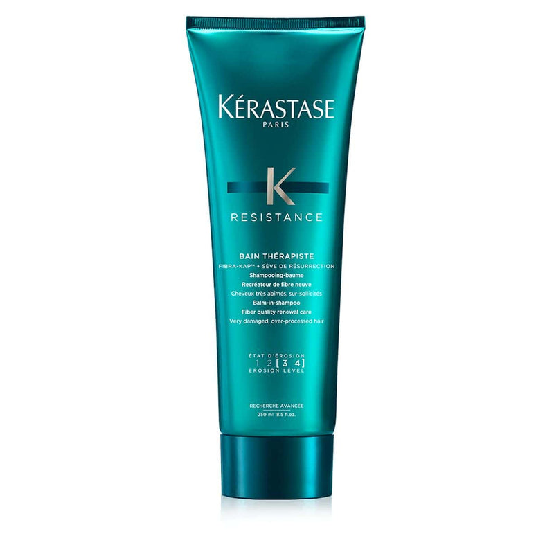 Nava Beauty Kerastase Resistance Bain Therapiste Shampoo 8.5 OZ White Smoke