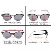eyekeeper.com Key Hole Style Round Bifocal Reading Sunglasses S005 Sunglasses