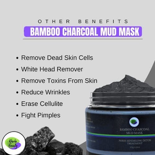 Www.Alesmaxii.Com Khichi Beauty Bamboo Charcoal Mud Mask, Pores Minimizing, 4.23 Oz / 120G