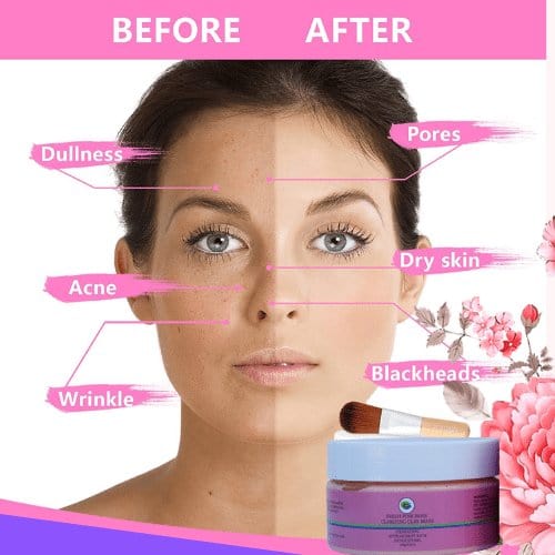 Khichi Beauty Fresh  Pink Rose Clarify Clay Mask