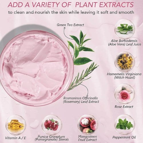 Khichi Beauty Fresh  Pink Rose Clarify Clay Mask