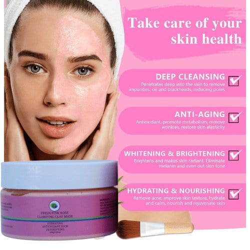 Khichi Beauty Fresh  Pink Rose Clarify Clay Mask