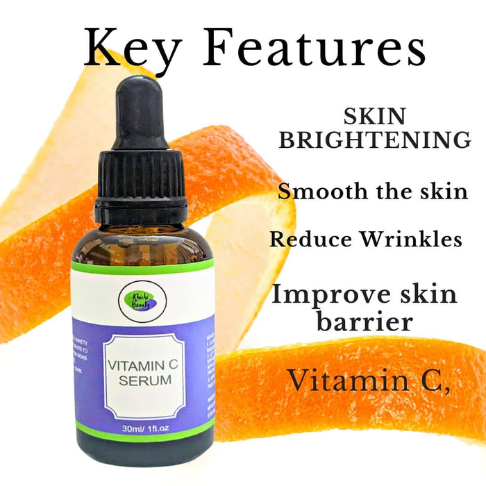 Khichi Beauty  Super Glow Wrinkle Reducing Vitamin C Serum,  30ml.