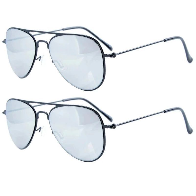 eyekeeper.com Kid Sunglasses 2 Pack Pilot Metal Style S15017 Sunglasses