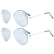eyekeeper.com Kid Sunglasses 2 Pack Pilot Metal Style S15017 Sunglasses